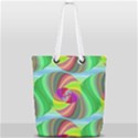 Seamless Pattern Twirl Spiral Full Print Rope Handle Tote (Small) View2