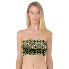 Golden Ornate Intricate Pattern Bandeau Top by dflcprints