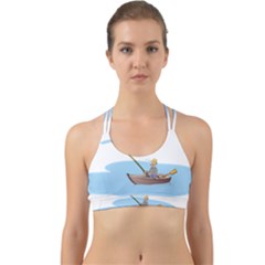 Fishing Fish Fisherman Boat Mare Back Web Sports Bra by Sapixe