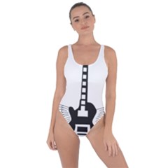 Guitar Abstract Wings Silhouette Bring Sexy Back Swimsuit by Sapixe