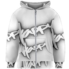 Lettering Points Creative Pen Dots Kids Zipper Hoodie Without Drawstring by Sapixe