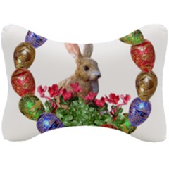 Easter Eggs Rabbit Celebration Seat Head Rest Cushion by Sapixe