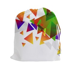 Abstract Pattern Background Design Drawstring Pouches (xxl) by Sapixe