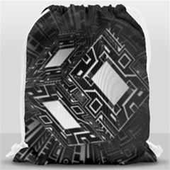 Technoid Future Robot Science Drawstring Bag (large) by Sapixe