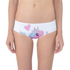 Long Distance Lover - Cute Unicorn Classic Bikini Bottoms by Valentinaart