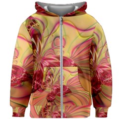 Arrangement Butterfly Aesthetics Kids Zipper Hoodie Without Drawstring by Sapixe