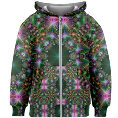 Kaleidoscope Digital Kaleidoscope Kids Zipper Hoodie Without Drawstring by Sapixe