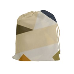 Fabric Textile Texture Abstract Drawstring Pouches (extra Large) by Sapixe