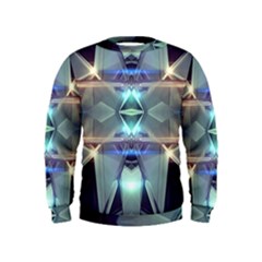 Abstract Glow Kaleidoscopic Light Kids  Sweatshirt by Sapixe