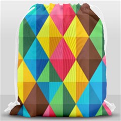 Background Colorful Abstract Drawstring Bag (large) by Nexatart