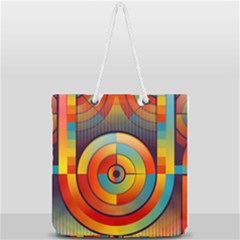 Background Colorful Abstract Full Print Rope Handle Tote (large) by Nexatart