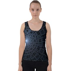 Pattern Abstract Fractal Art Velvet Tank Top by Nexatart