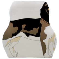 Black White Dog Beagle Pet Animal Car Seat Velour Cushion  by Sapixe