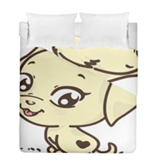 Doggy Dog Puppy Animal Pet Figure Duvet Cover Double Side (full/ Double Size) by Sapixe