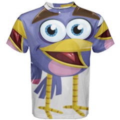 Bird Violet Beak Feather Fun Men s Cotton Tee by Sapixe