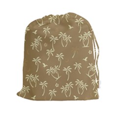 Tropical Pattern Drawstring Pouches (xxl) by Valentinaart