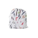 Watercolor Tablecloth Fabric Design Drawstring Pouches (Medium)  View2