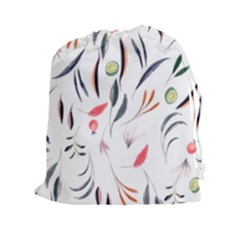 Watercolor Tablecloth Fabric Design Drawstring Pouches (xxl) by Nexatart
