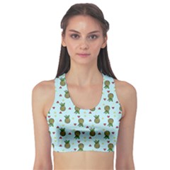 Pineapple Watermelon Fruit Lime Sports Bra by Nexatart