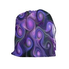 Abstract Pattern Fractal Wallpaper Drawstring Pouches (extra Large) by Nexatart