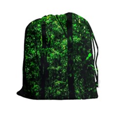 Emerald Forest Drawstring Pouches (xxl) by FunnyCow
