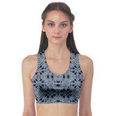 Oriental Ornate Pattern Sports Bra by dflcprints