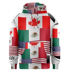 United Football Championship Hosting 2026 Soccer Ball Logo Canada Mexico Usa Men s Pullover Hoodie by yoursparklingshop