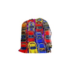 Colorful Toy Racing Cars Drawstring Pouches (small)  by FunnyCow