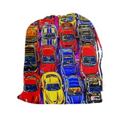 Colorful Toy Racing Cars Drawstring Pouches (xxl) by FunnyCow