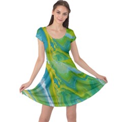 Sunlit River Cap Sleeve Dress by lwdstudio