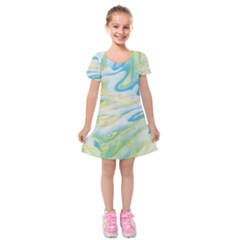 Ribbons Kids  Short Sleeve Velvet Dress by lwdstudio