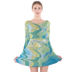 Melting Long Sleeve Velvet Skater Dress by lwdstudio