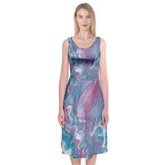 Ripples Midi Sleeveless Dress by lwdstudio