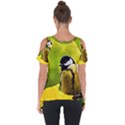 Tomtit Bird Dressed To The Season Cut Out Side Drop Tee View2