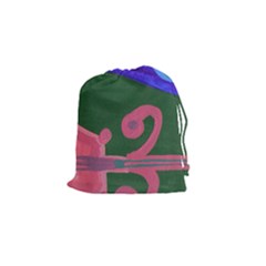 Pink Guitar Drawstring Pouches (small)  by snowwhitegirl