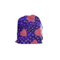 Underwater Pink Hearts Drawstring Pouches (Small)  View1