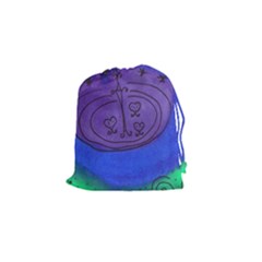 Starry Egg Drawstring Pouches (small)  by snowwhitegirl