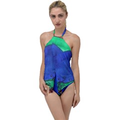 Peacocks Go With The Flow One Piece Swimsuit by snowwhitegirl