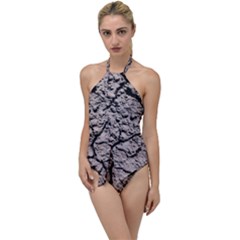 Earth  Dark Soil With Cracks Go With The Flow One Piece Swimsuit by FunnyCow