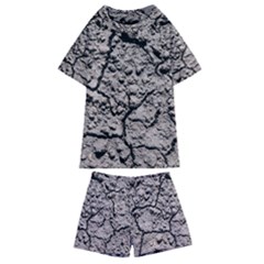 Earth  Dark Soil With Cracks Kids  Swim Tee And Shorts Set by FunnyCow