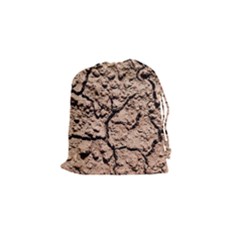 Earth  Light Brown Wet Soil Drawstring Pouches (small)  by FunnyCow