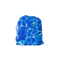 Blue Clear Water Texture Drawstring Pouches (Small)  View2
