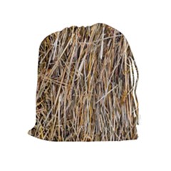 Dry Hay Texture Drawstring Pouches (extra Large) by FunnyCow