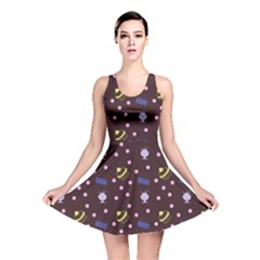 Cakes And Sundaes Chocolate Reversible Skater Dress by snowwhitegirl