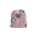 gem hearts and rose gold Drawstring Pouches (Small)  View1