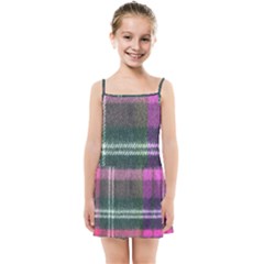 Pink Plaid Flannel Kids Summer Sun Dress by snowwhitegirl