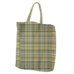Yellow Plaid Giant Grocery Tote by snowwhitegirl