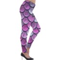Pink Mermaid Scale Lightweight Velour Leggings View4
