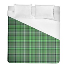 Green Plaid Duvet Cover (full/ Double Size) by snowwhitegirl