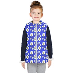 Eggs Blue Kid s Hooded Puffer Vest by snowwhitegirl